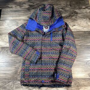 Burton Jacket Womens XS Hooded DryRide Ski Snowboard Coat Aztec‎ Southwestern